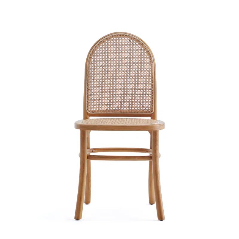 Manhattan Comfort Paragon Upholstered Solid Wood Side Chair (Set of 2)