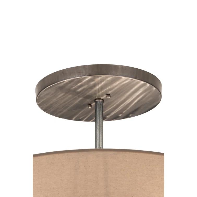 2nd Ave Lighting Cilindro 4 - Light Clear Satin Shaded Pendant