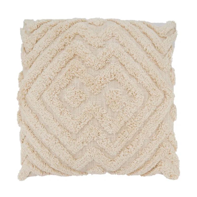 Saro Jenae Collection Cotton Pillow Cover