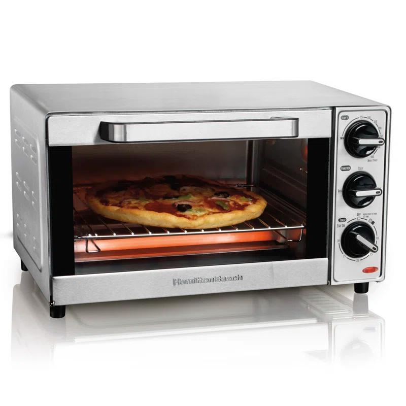 Hamilton Beach® Large 4-Slice Countertop Toaster Oven & Pizza Maker & Reviews | Wayfair