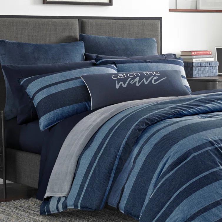Nautica Nautica Longpoint Navy Reversible Cotton Comforter Set