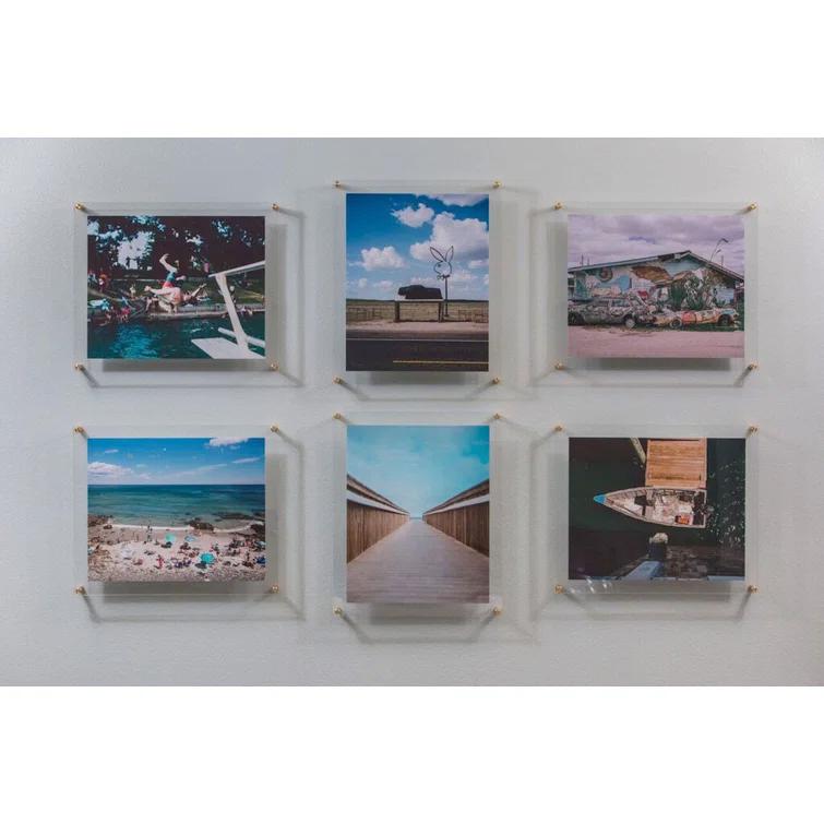 Double Panel Floating Acrylic Picture Frame