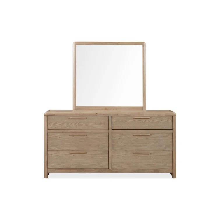 Furano Six Drawer Wood Dresser