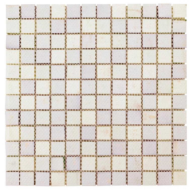 Supreme Tile Glare 11.82 in. x 11.82 in. Squares Glossy Glass Mosaic Tile