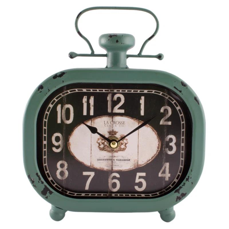 La Crosse Technology 9.25" Wall/Table Metal Quartz Clock
