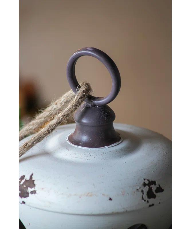 A&B Home Farmhouse Bell Ornament Set of 4 8.5"Dia. x 10" White (Set of 4)