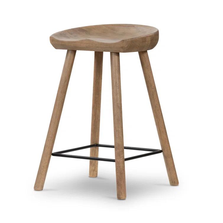 Casimer Solid Wood Stool