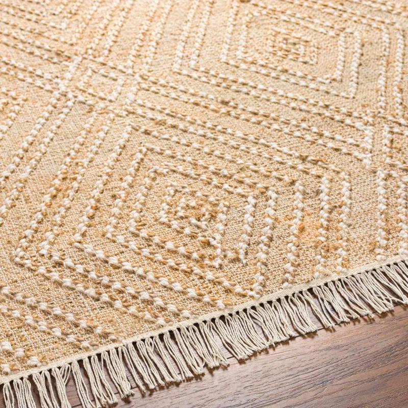 Birch Lane™ Sal Geometric Flatweave Area Rug in Khaki