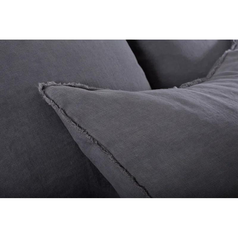 Blair Stonewashed Linen Sham by Pom Pom at Home - Taupe / Standard