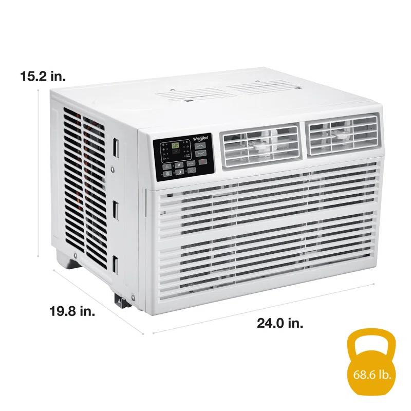 Whirlpool Whirlpool 8,000 BTU Window Mounted Air Conditioner with Supplemental Heat