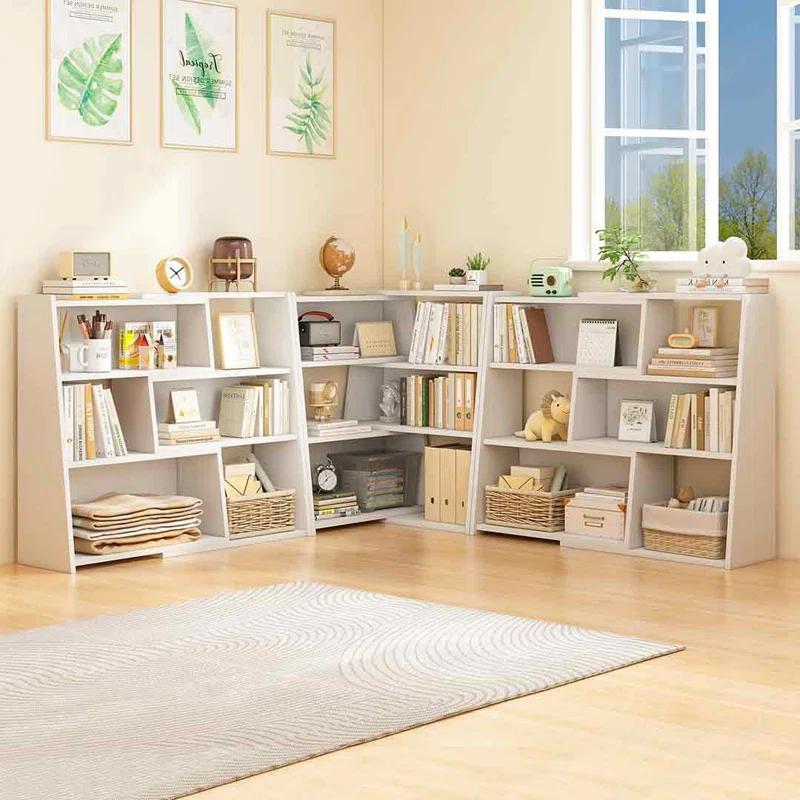 Latitude Run® Wooden Extendable Shelf Bookcase - 3-Tier Ladder Low Short Bookshelf For Small Space Or Corner