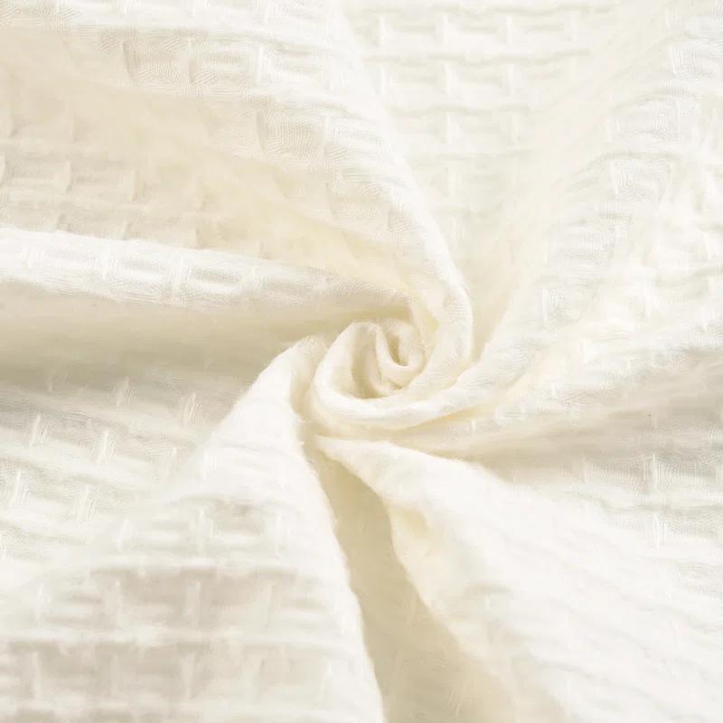 Gracie Oaks Daeb Cotton Blend Shower Curtain