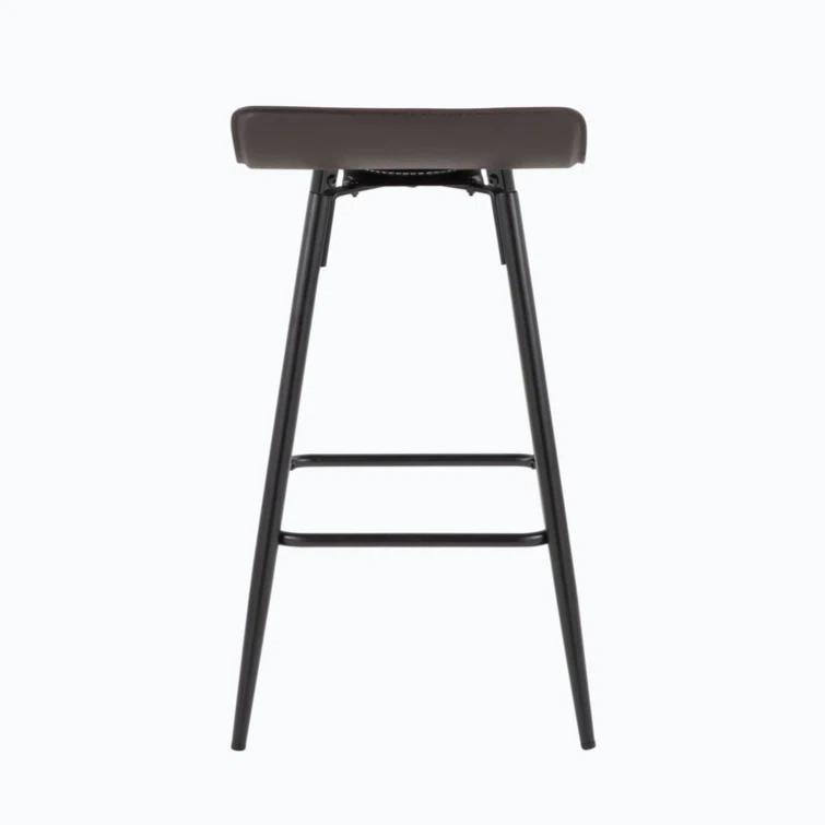 Wenty Upholstered Counter Stool with Metal Frame (Set of 2)
