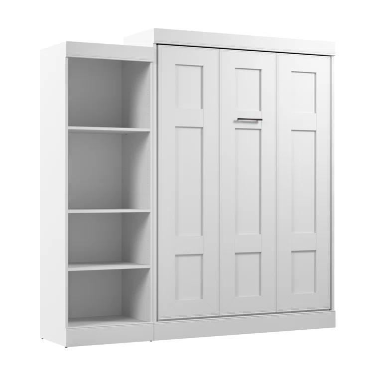 Bestar Edge 90W Murphy Storage Bed with Shelving Unit