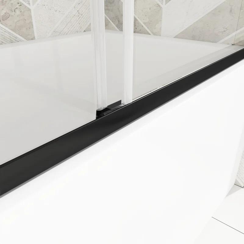 60" W x 58" H Double Sliding Framed Tub Door