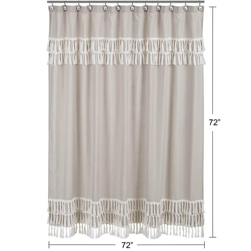 Sweet Jojo Designs Linen Single Shower Curtain