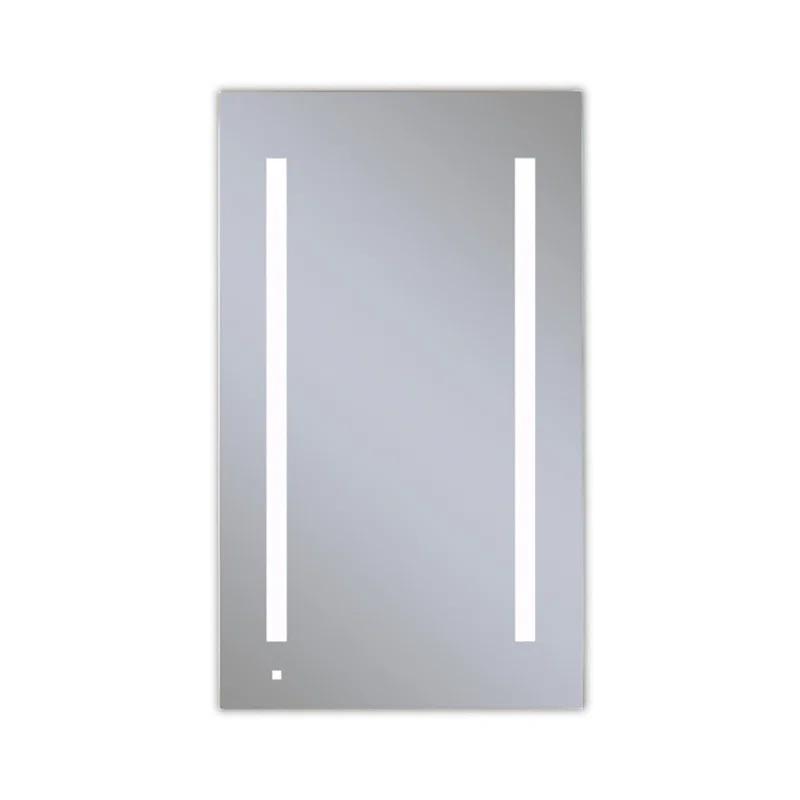 AiO Recessed Frameless Medicine Cabinet with 6 Adjustable Shelves and LED Lighting