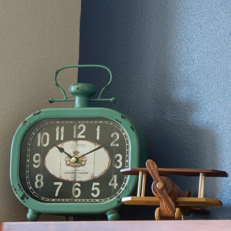 La Crosse Technology 9.25" Wall/Table Metal Quartz Clock
