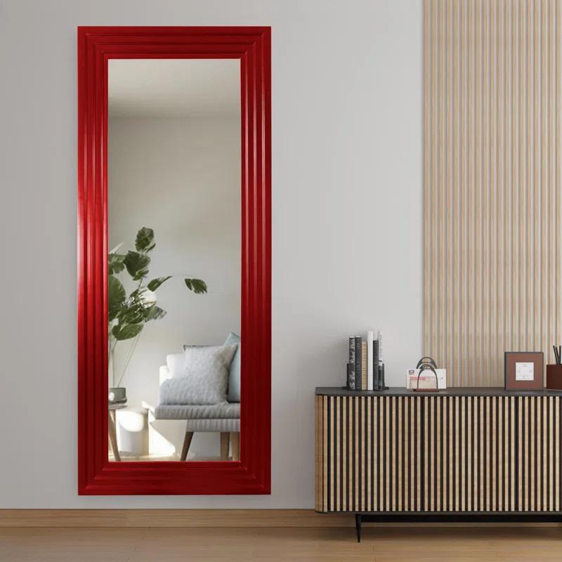 Trule Amy Wood Flat Wall Mirror