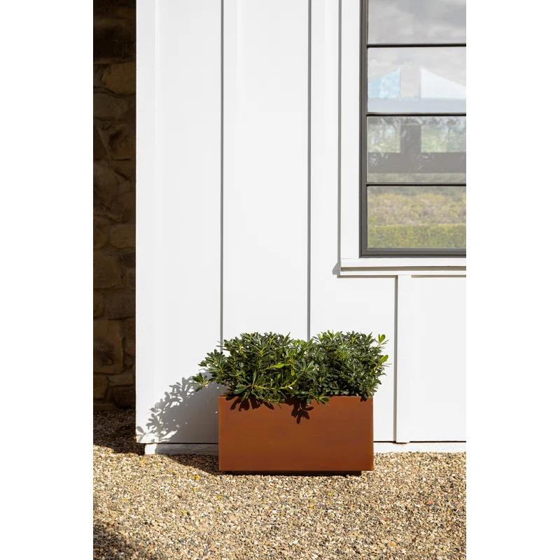 Corten Steel Series Long Box Planter