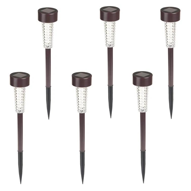 Pure Garden Solar Lights Outdoor Waterproof Garden Lights - 6-Pack LED Outdoor Lights - Cold White Solar Pathway Lights - Outdoor Solar Lights for Yard, Driveway, or Landscape Lighting by Pure Garden (Set of 6)