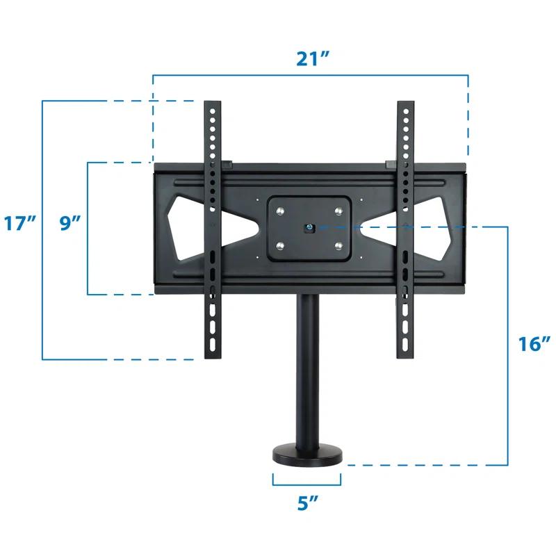 Mount-it Mount-It! Bolt Down TV Stand | Heavy Duty Swivel Table Top Desktop Mount For  32" - 55" VESA TVs