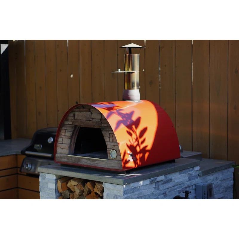 Authentic Pizza Ovens Authentic Pizza Ovens Stainless Steel Countertop Wood Burning Pizza Oven