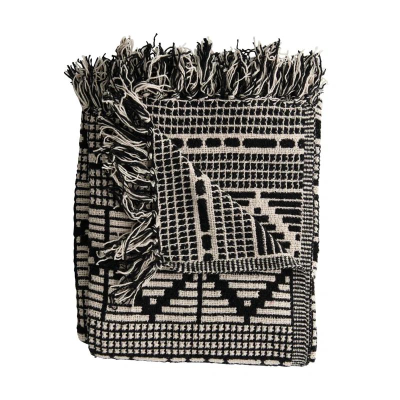 Bloomingville Hand Woven Throw Blanket