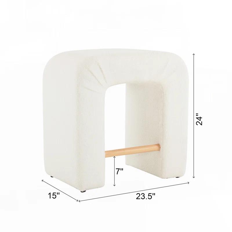 Orren Ellis Upholstered Boucle Dining Chairs, Set of 2 (Set of 2)