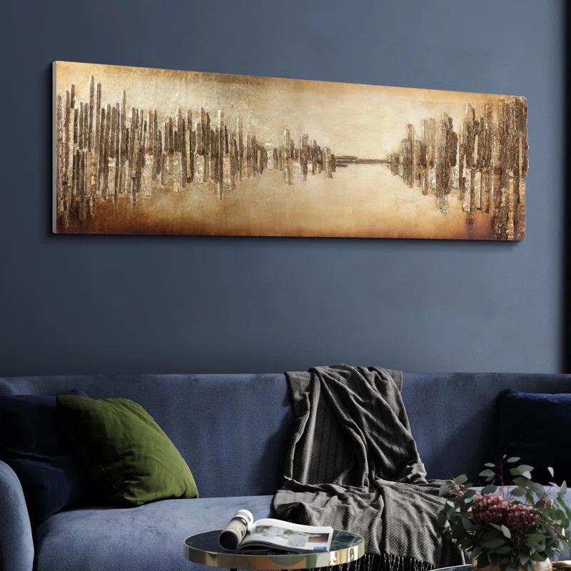 Foundry Select "Passages" Handed Painted Rugged Wooden Wall Art