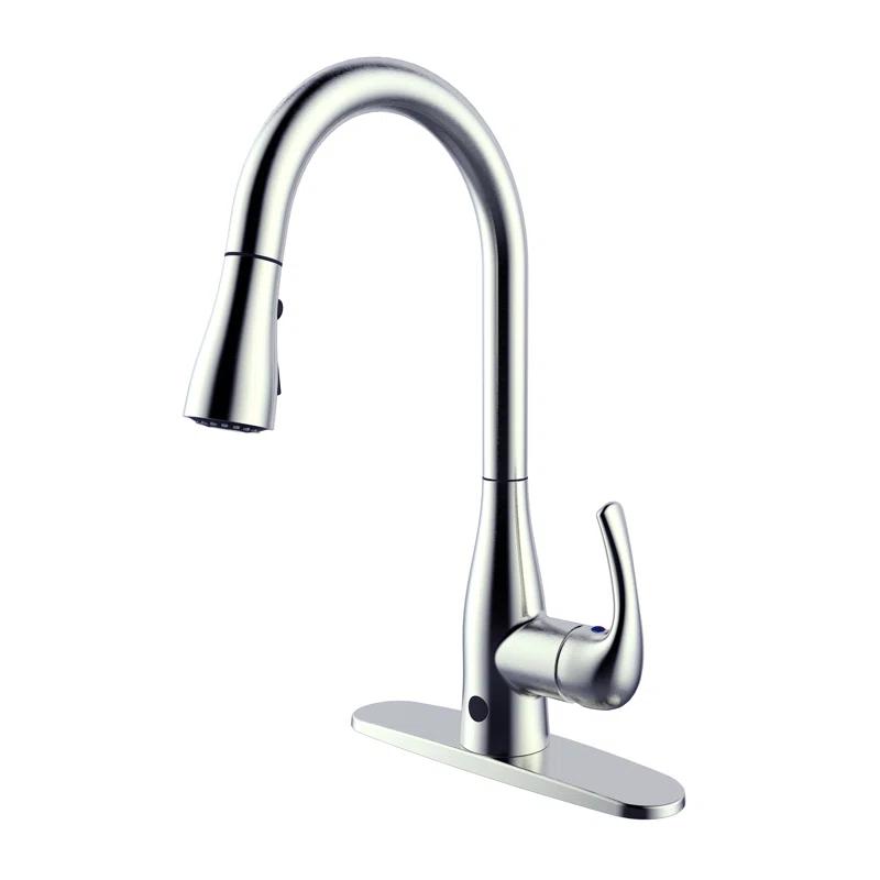 Bio Bidet By BEMIS Pull Down Touchless Kitchen Faucet