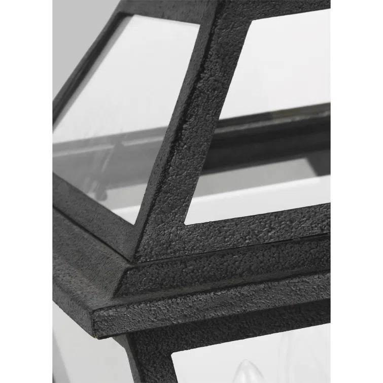 Falmouth Vintage-Inspired 21.63" Dark Weathered Zinc Outdoor Lantern