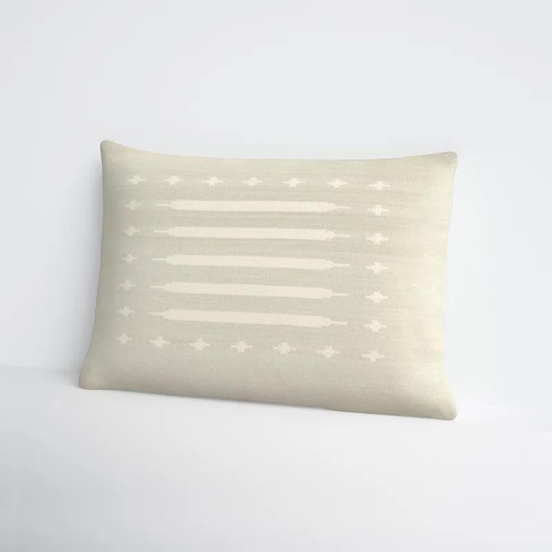 Estela Geometric Cotton Lumbar Throw Pillow
