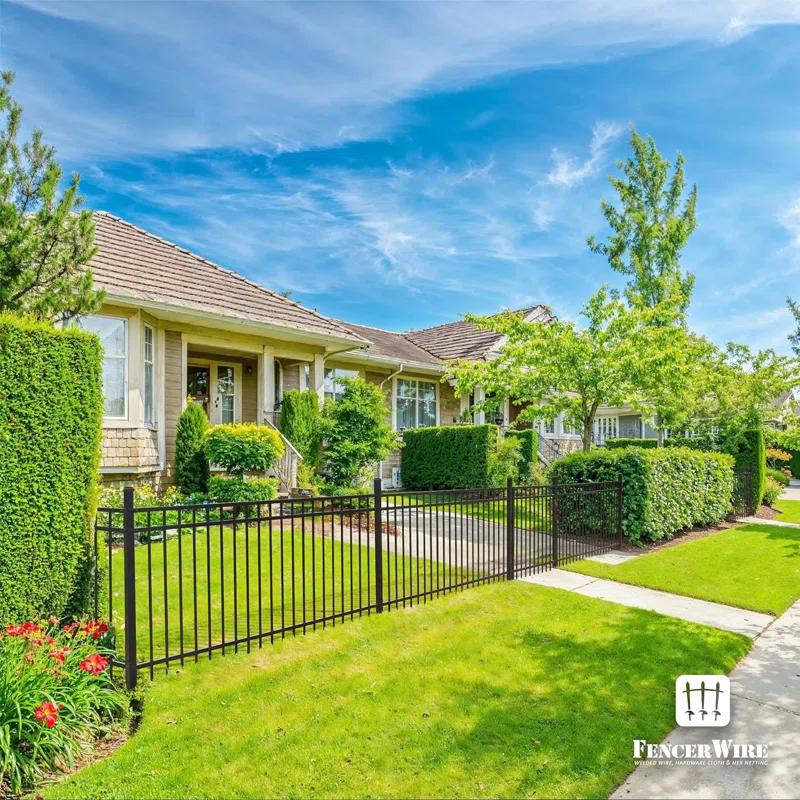 Fencer Wire Fencer Wire 4/ 5/ 6FT H X 6FT W Heavy Duty Flat Top Fence Barrier Panel, Anti-Rust Metal Fencing Panel, Pack of 5