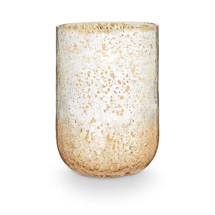 ILLUME Noble Holiday Balsam & Cedar Large Crackle Glass Candle