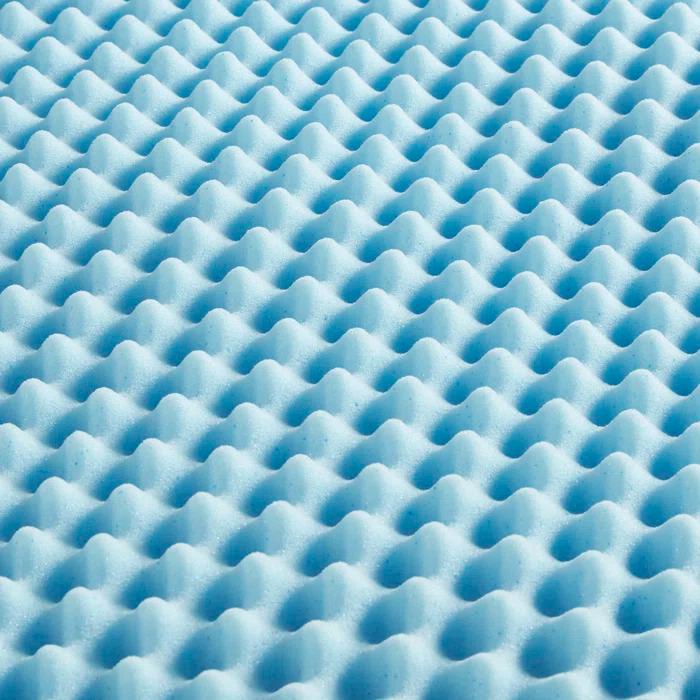 Madison Park 1.5" Gel Memory Foam All Season Reversible Cooling Mattress Topper