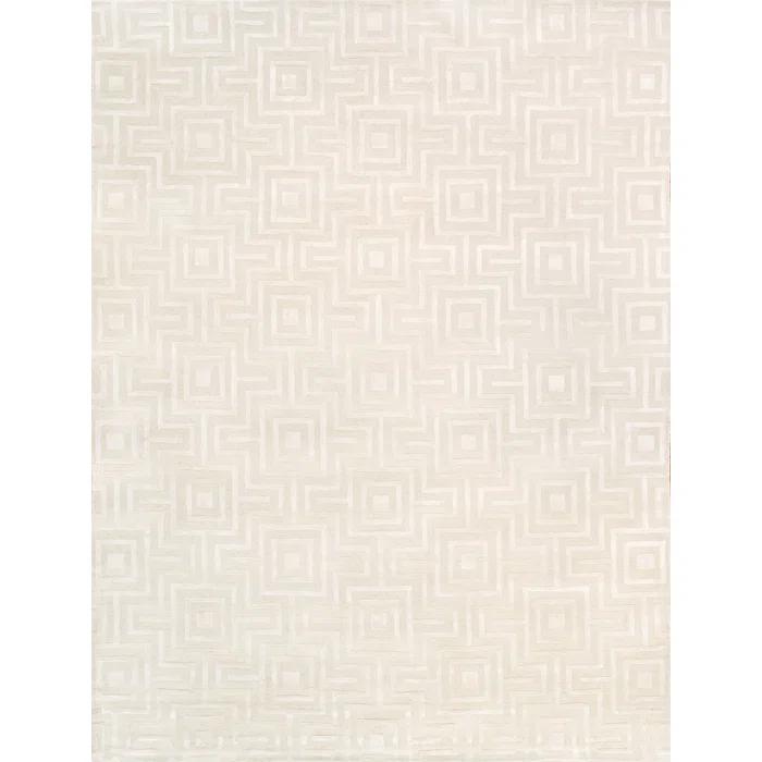 Pasargad Edgy Hand-Tufted Ivory Area Rug