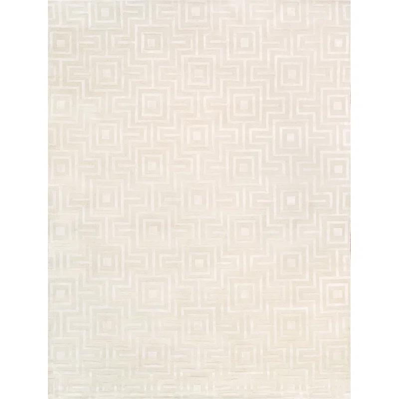 Pasargad Edgy Hand-Tufted Ivory Area Rug