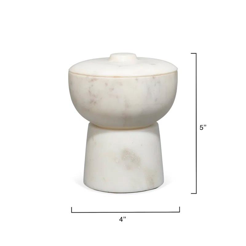 Odesky Lidded Bowl - White / Small