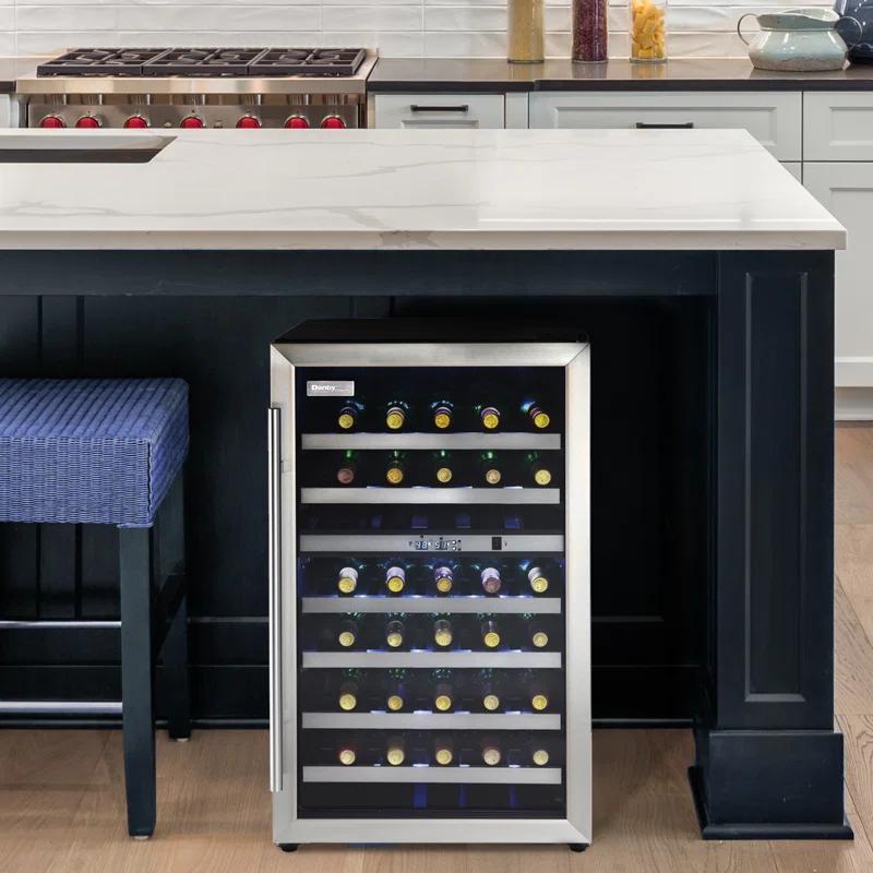 Danby Danby Dual Zone 19.44'' Freestanding 38 Bottle Wine Refrigerator with Reversible Door