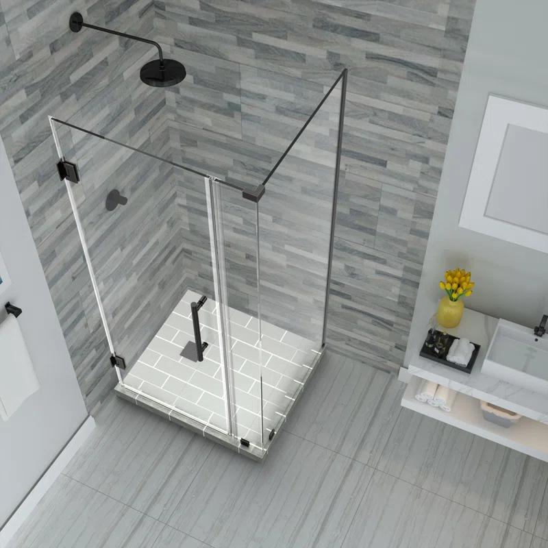 Bromley 32.25" x 72" Rectangle Hinged Shower Enclosure