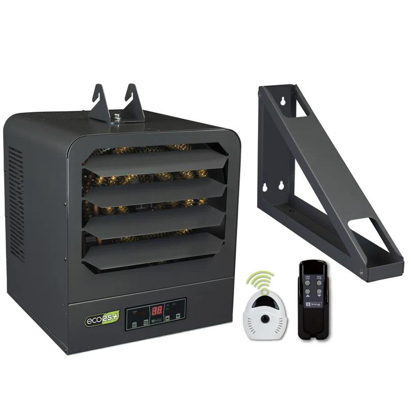 King Electric Electric Ceiling Mounted Space Heater with Adjustable Thermostat , Remote Included and with Digital Display