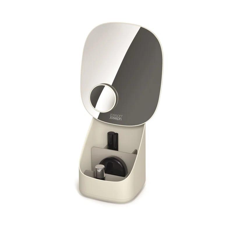 Joseph Joseph Joseph Joseph Viva Makeup Organizer with Pedestal Mirror