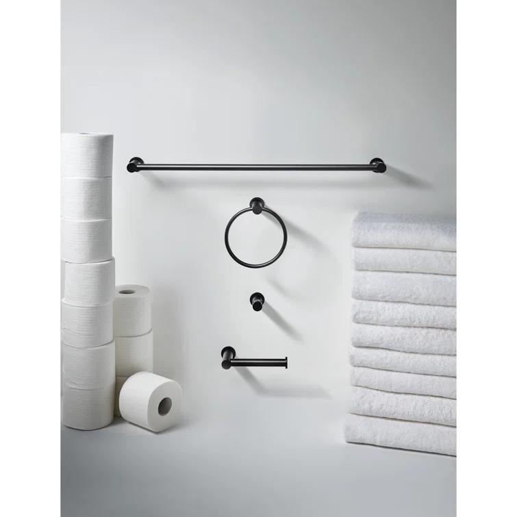 Top Knobs Hopewell Bath Single 31 1/2" Wall Mounted Towel Bar HOP10BLK