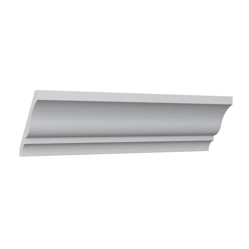 Ekena Millwork WM48 - Americraft Crown Moulding, 3 11/32"H x 2 5/8"P x 4 1/4"F x 96"L, Primed Finger-Joint Pine