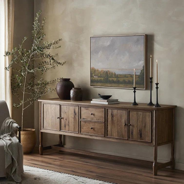 Bari Sideboard by Amber Lewis x Four Hands - Weathered Oak / 84"W