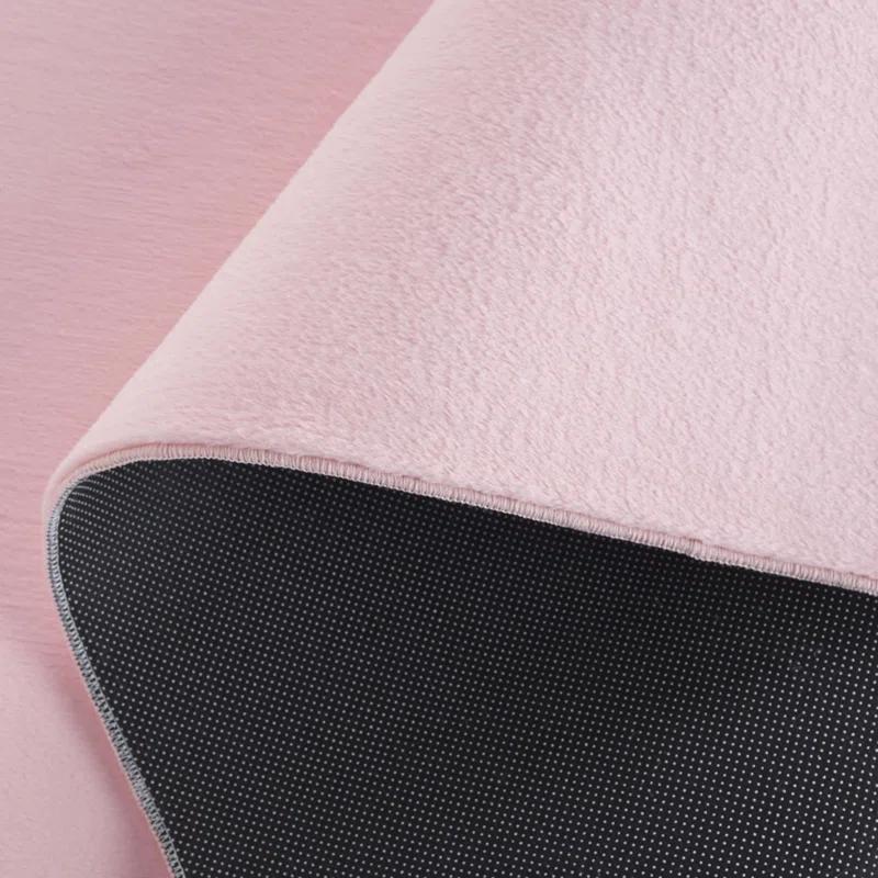 Safavieh Faux Rabbit Fur Performance Machine Washable Solid Color Rug