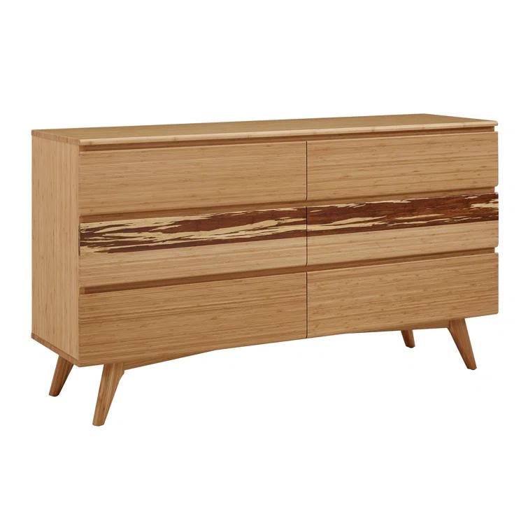 Brayden Studio® Lendella Solid Wood 64'' W 6 - Drawer Dresser