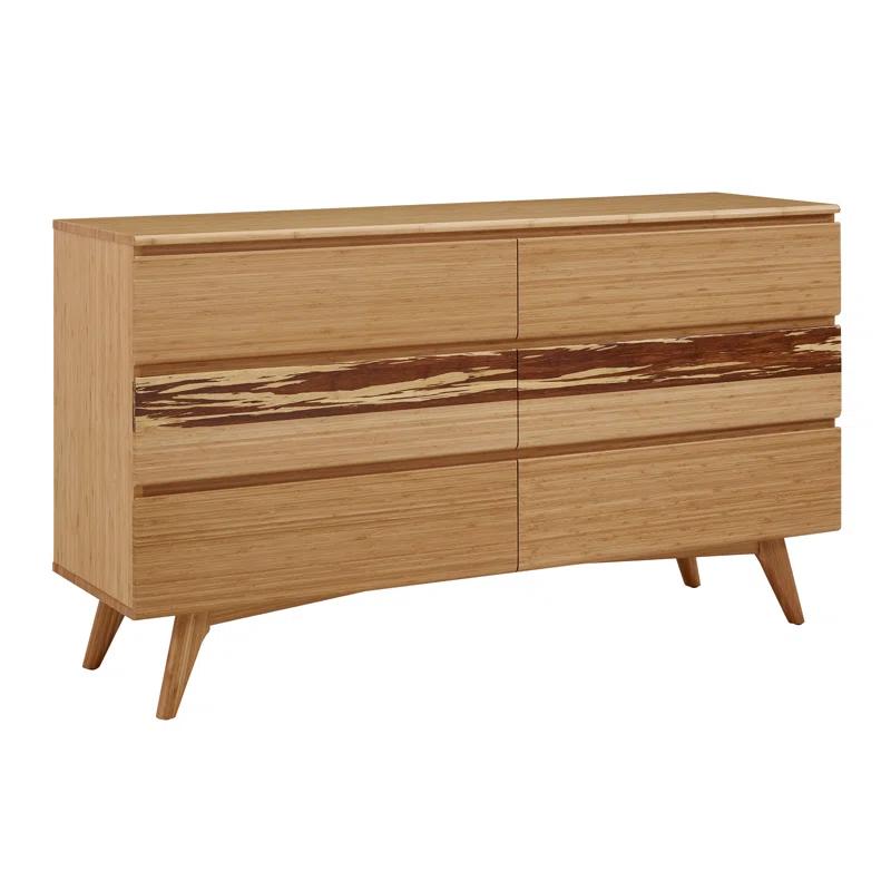 Brayden Studio® Lendella Solid Wood 64'' W 6 - Drawer Dresser