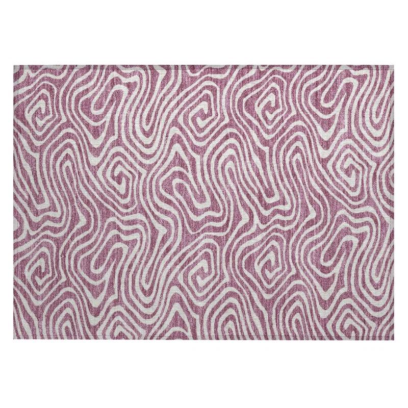 Machine Washable Indoor/Outdoor Chayden ACN1020 Gold 1'8" x 2'6" Rug